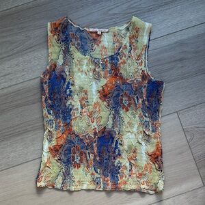 Vintage Handmade Paisley Tank Top